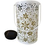 Lampe de projection de flocon de neige, lanterne solaire de no�l, lampe led, lanterne suspendue en m�tal ...