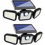 Lampe solaire ext�rieur, (pack de 2) 74 led, �tanche ip65, �clairage grand angle 360 ??�, lumi�re solaire ...