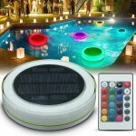 Lampe solaire ip68 Étanche ? télécommande colorée changeante 1000 mah rvb solaire flottante pour piscine ... Lampe solaire ip68 Étanche ? télécommande colorée changeante 1000 mah rvb solaire flottante pour piscine ...
