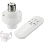Lampe  tlcommande sans fil douille e27 base d'ampoule, kit d'interrupteur sans fil avec minuterie ...