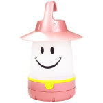 Lampe visage souriant, accessoire cr�atif pour tente d'enfant, lampe de camping, rose, piles non incluses ...