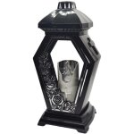 Lampion l - 20 + cadre argent rose / noir / 1 pi�ce