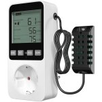 Lamptobe prise thermostat hygrostat num�rique, contr�leur de temp�rature et d'humidit� prise avec sonde, ...