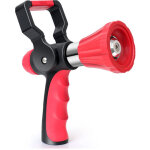 Lance � eau pour pompiers, avec poign�e ergonomique et raccord de tuyau filet�, buse rotative r�glable ...