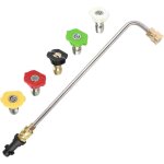 Lance d'extension de lance de nettoyeur haute pression, lance de pulv�risation coud�e � 90 / 30 degr�s ...