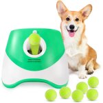 Lanceur de balles pour chien, lanceur automatique avec 6 mini balles de tennis, jouet interactif pour ...