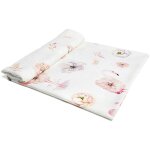 Lange en bambou - flamants roses 110x110 Lange en bambou - flamants roses 110x110