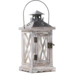 Lanterne bougie bois décorative - 28cm rustique lanterne bougeoir pour table intérieur extérieur vintage ... Lanterne bougie bois décorative - 28cm rustique lanterne bougeoir pour table intérieur extérieur vintage ...