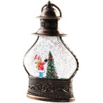 Lanterne boule  neige de nol, boule  neige cylindrique  paillettes, boule  neige bronze, lanterne ...