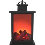 Lanterne de chemin�e artificielle - avec poign�e de suspension - portable, aliment�e par batterie - d�coration ...
