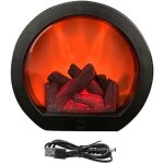 Lanterne de chemin�e - lampe de pompiers led sans flamme pour ambiance int�rieure et ext�rieure, aliment�e ...