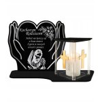 Lanterne en forme de c?ur led xl haut de gamme, couleur argent, pour tombes et cimeti�res