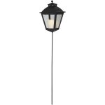 Lanterne funéraire 'serene' avec bougie led, batterie, minuterie, noir, 84cm - star trading Lanterne funéraire 'serene' avec bougie led, batterie, minuterie, noir, 84cm - star trading
