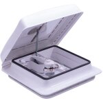 Lanterneau 28x28 avec ventilateur conversion van teinte vitrage - blanc opaque