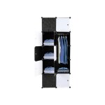 10 tagres de rangement empilables en plastique pour organisateur de cubes, armoire de placard modulaire ...