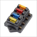 Laoa 12v 24v 32v 4 faon standard porte - fusible à lame bote à fusibles pour bateau camping voiture et ... Laoa 12v 24v 32v 4 faon standard porte - fusible à lame bote à fusibles pour bateau camping voiture et ...