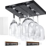 2 pices porte verres suspendu, support  verre  vin suspendu, support  verre  vin sous armoire, auto ...