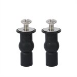 Lot de 2 vis pour si�ge de toilette, charni�res avec �crous en caoutchouc, fixation universelle wc, raccords ...
