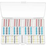 200 pices cosse thermoretractable soudure, connecteur bout  bout thermortractable 4 tailles connecteur ...