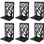 Laoa 3 paires / 6 pcs serre - livres en mtal, serre livres pour tagres, cale livre metal, bookend ...