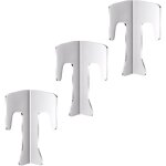 3 pices entretoises universelles pour plaques  feu en acier inoxydable, ensemble d'entretoises de plaque ...