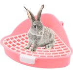 Bac  litire pour lapin, petit animal toilette triangulaire, corbeille  litire d'angle pour lapin ...