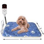 Coussin chauffant pour chat et chien, 18 x 18 po, nylon, imperméable, cordon résistant aux morsures, ... Coussin chauffant pour chat et chien, 18 x 18 po, nylon, imperméable, cordon résistant aux morsures, ...