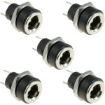 Dc 5, 5 mm x 2, 1 mm dc power jack socket 2 bornes type femelle panneau mount connecteur noir 5pcs 3a ... Dc 5, 5 mm x 2, 1 mm dc power jack socket 2 bornes type femelle panneau mount connecteur noir 5pcs 3a ...