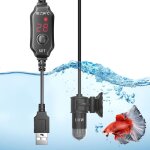 Mini chauffage aquarium usb 10w 5v, chauffage d'aquarium 18 - 34 degrs celsius temprature rglable ...