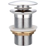 Laoa - pop up automatique avec trop plein bonde de vidage push open pour lavabo en cuivre chrom� pop ...