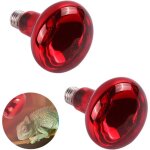 Reptile infrarouge lampe, 2 pices chauffage de nuit ampoule, 150w ampoules chauffantes infrarouges, ...