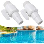 Robinet d'arrt de piscine, 2 pices vanne d'arrt piscine, vanne piscine, accessoire piscine, adaptateur ...