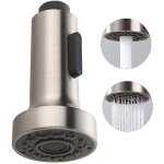 Robinet de cuisine avec douchette � ressort en acier inoxydable bross� robinet de cuisine pivotant � ...