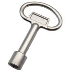 Laoye cle triangle poubelle cl� poubelle jaune triangulaire clef triangle � douille en m�tal pour compteur ...