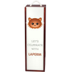 Laperm - coffret � vin avec graphisme et inscription de la marque art - dog