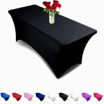 Largeight - 1, 8 m rectangulaire stretch nappe ? spandex ajustement serr table cover - dj fournisseurs, ...