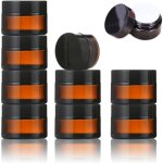 Largeight - 10 pcs pots de cr�me vides, 10ml pot � cosm�tiques, petit pot verre pour voyage, verre cosm�tique, ...
