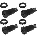 Largeight - lot de 10 porte - fusibles pour panneau 5 x 20 mm vis d'installation tube porte - fusible ...