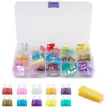 Largeight - 100pcs 12v - 24v basse profil fusibles m�caniques de voiture pour v�hicule auto moto bateau ...