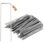 Largeight - lot de 112 piquets d'ancrage au sol stables de 15 cm - crochets en toile anti - mauvaises ...