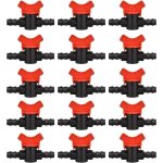 Largeight - lot de 15 vanne commutation d'irrigation, robinet d'arrosage goutte  goutte 16mm, valve ...
