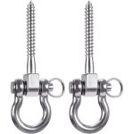 Largeight - 2 pi�ces 900kg capacit� 304 acier inoxydable crochet de plafond, suspension trainer kit de ...