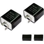 Largeight - 2 pieces centrale pour clignotants moto, 2pin clignotant relais, relais clignotant rglable, ...