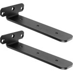 Largeight - 2 pi�ces equerre etagere murale equerre charge lourde, �querre �tag�re metal noir, 200mm ...