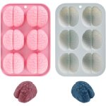 Largeight - 2 pices moule silicone de forme du cerveau, moule chocolat unique et intressant, moule ...