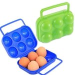 Largeight - 2 pices portable porte - oeufs plastique, box egg, bote  ?ufs portable pliable bote oeuf ...