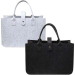 Largeight - 2 pices sac feutre chauffage panier feutre, sac  bois de chauffage feutre shopper grand ...