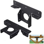 Largeight - lot de 2 supports d'angle robustes pour pergola � 3 voies pour 4 x 4 en bois