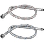 Largeight - lot de 2 tuyaux de raccordement - g3 / 8 x m10 - rallonge de tuyau de raccordement - 60 cm ...