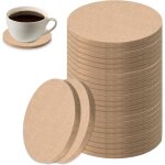 Largeight - 24 pcs dessous de verre en li�ge rond, 10 cm, sous - verres r�sistants et r�utilisables pour ...